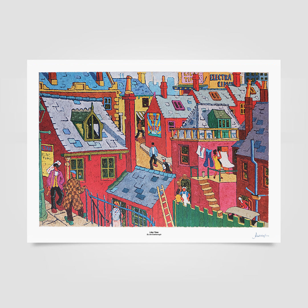 Joe Scarborough Signed Art Print Lilac Time - Joe Scarborough Art