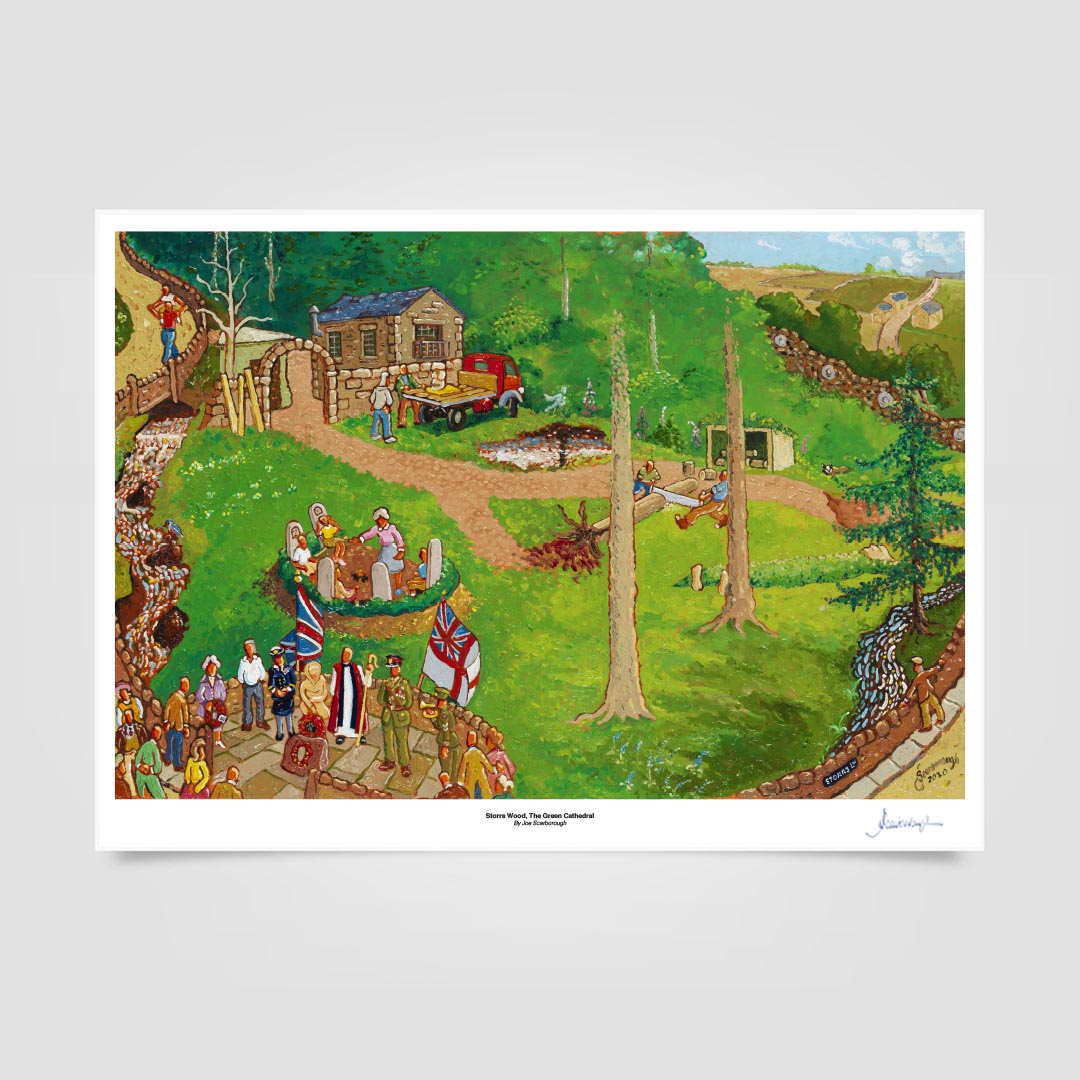 Joe Scarborough Signed Art Print Storrs Wood, The Green Cathedral - Joe Scarborough Art