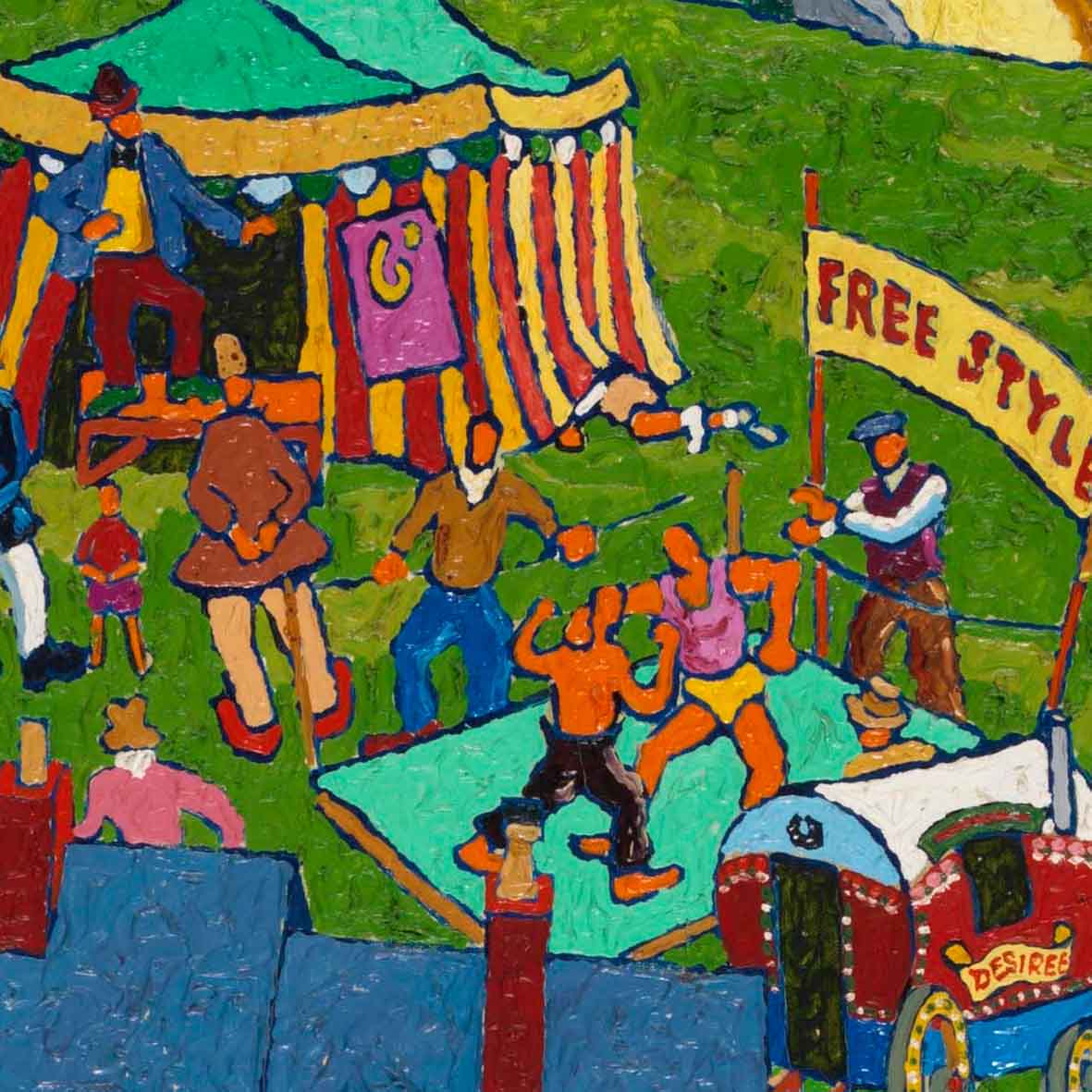 Joe Scarborough Signed Art Print Settle Fair - Joe Scarborough Art