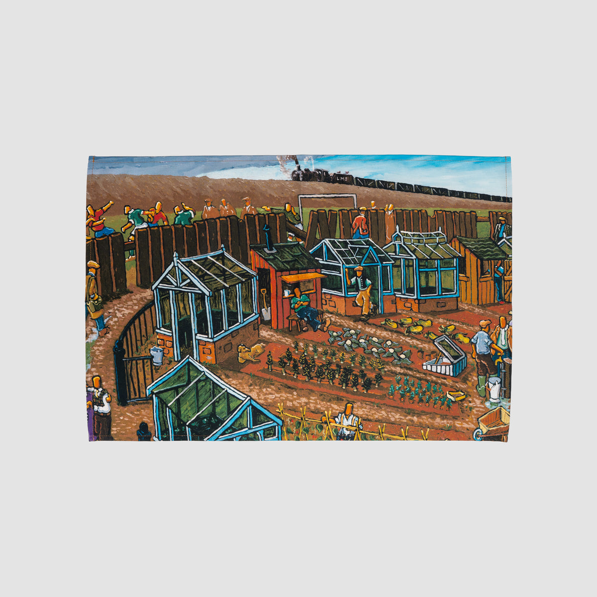Joe Scarborough Tea Towel The Allotment - Joe Scarborough Art