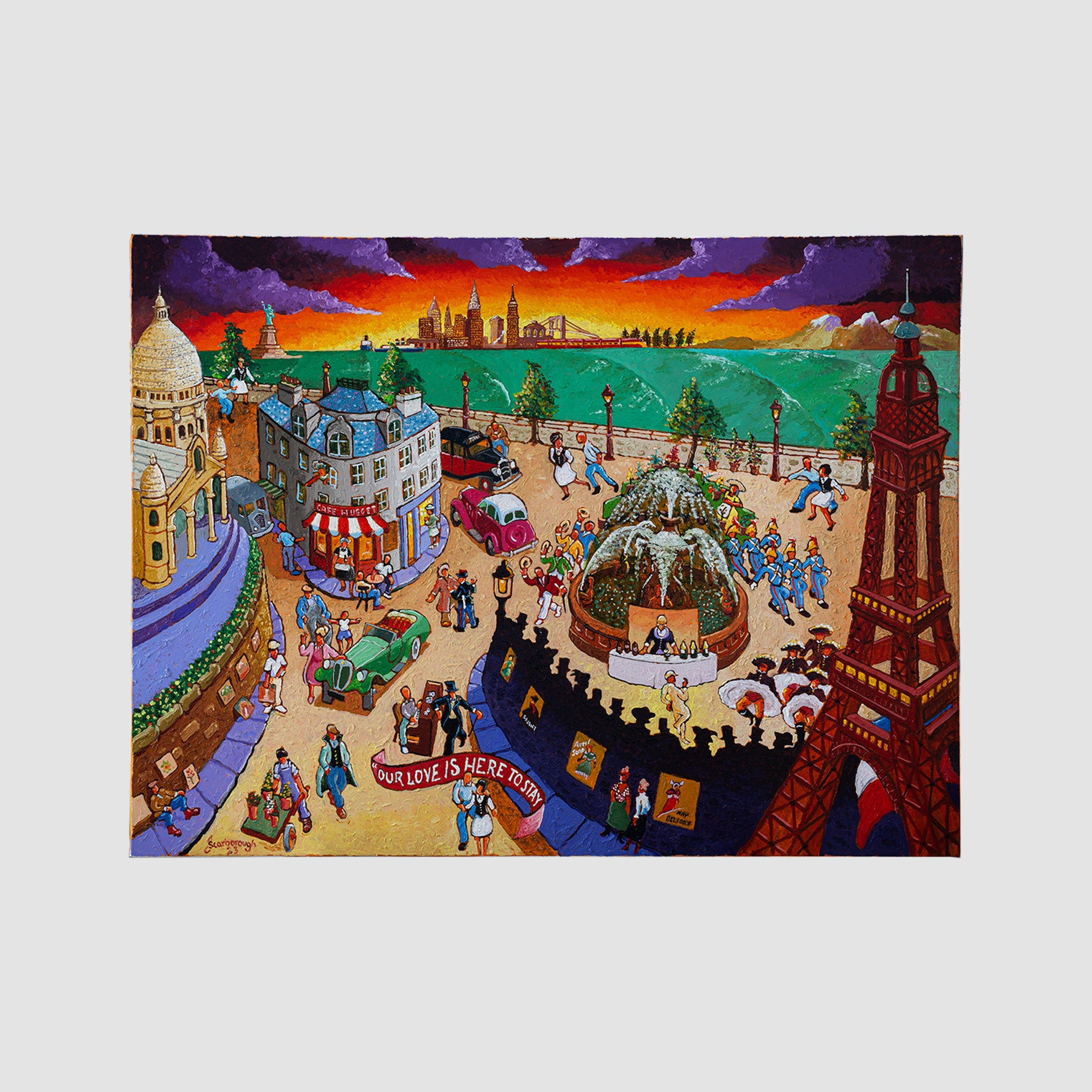 "An American in Paris" Original Oil Painting on Canvas by Joe Scarboro