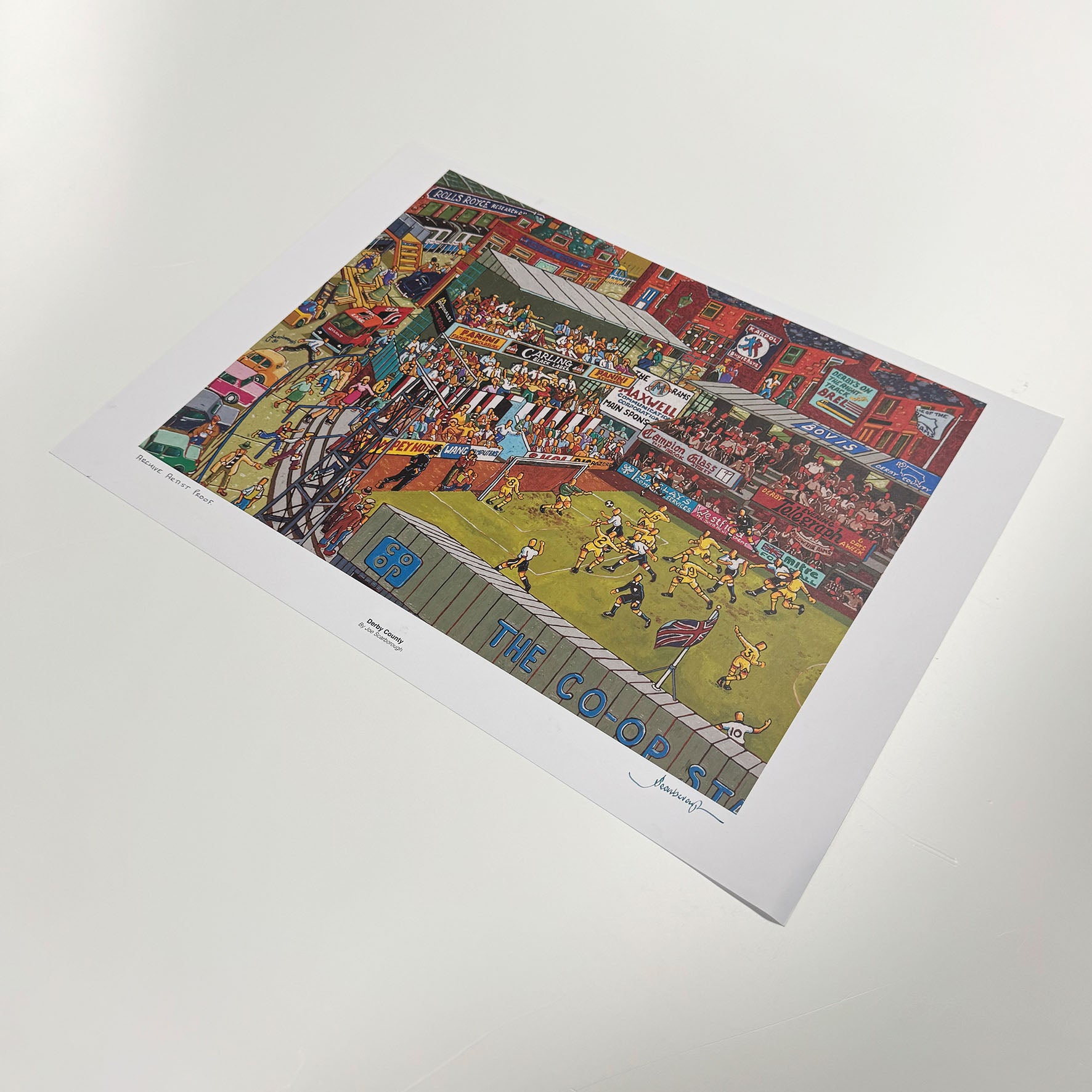Derby County Signed Archive Artist Proof Art Print - Joe Scarborough Art