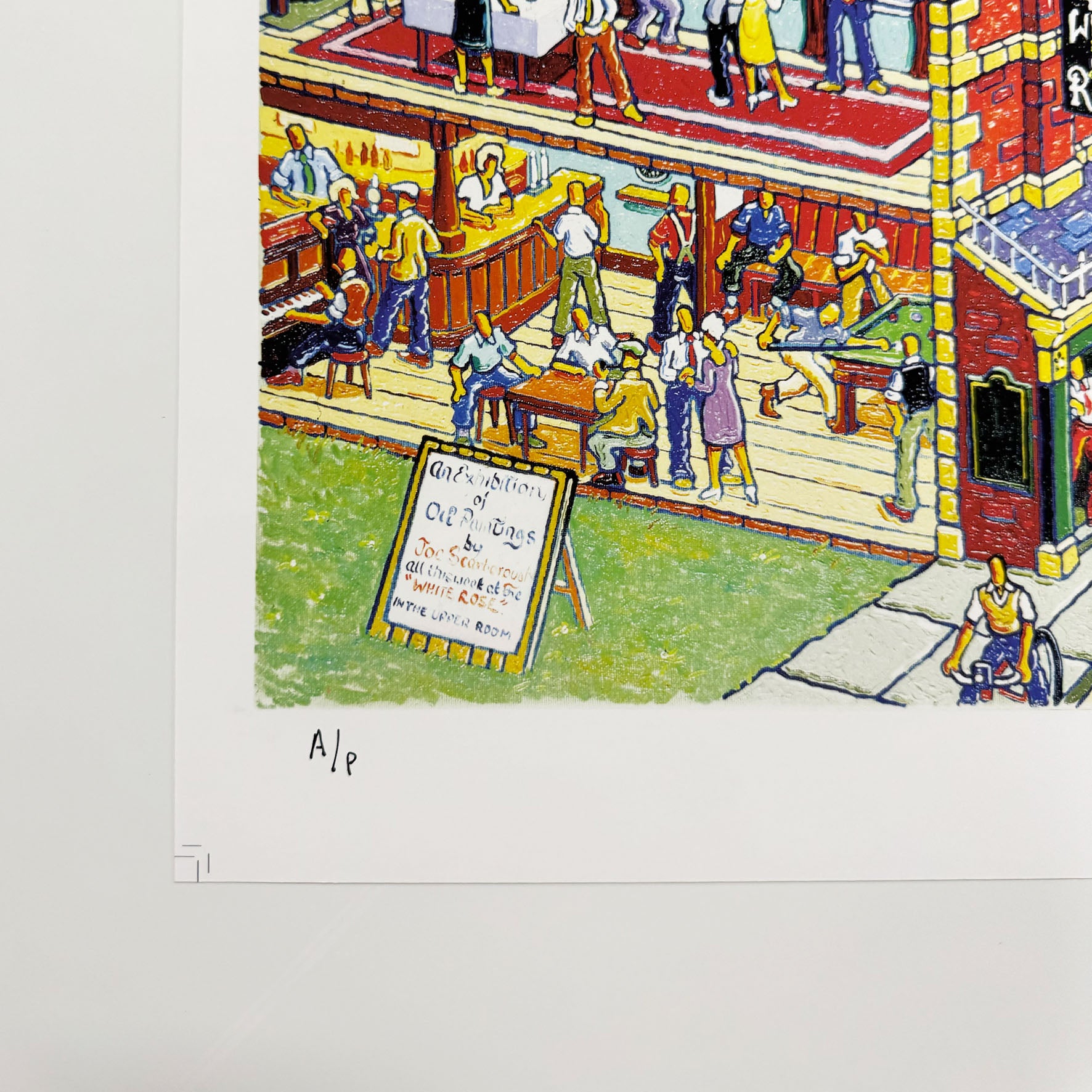 Exhibition at the White Rose Signed Archive Artist Proof Art Print - Joe Scarborough Art