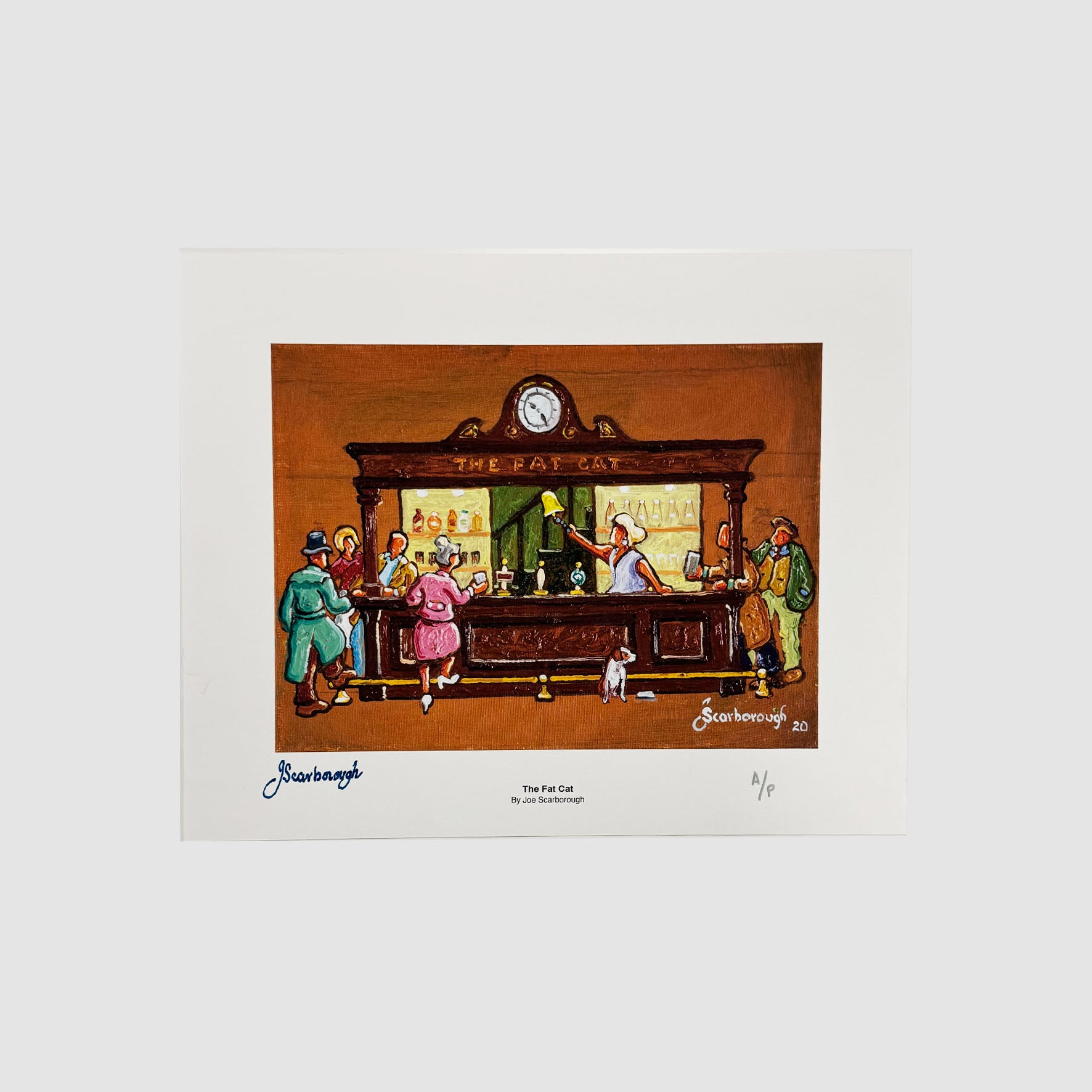 The Fat Cat Signed Archive Artist Proof Art Print - Joe Scarborough Art