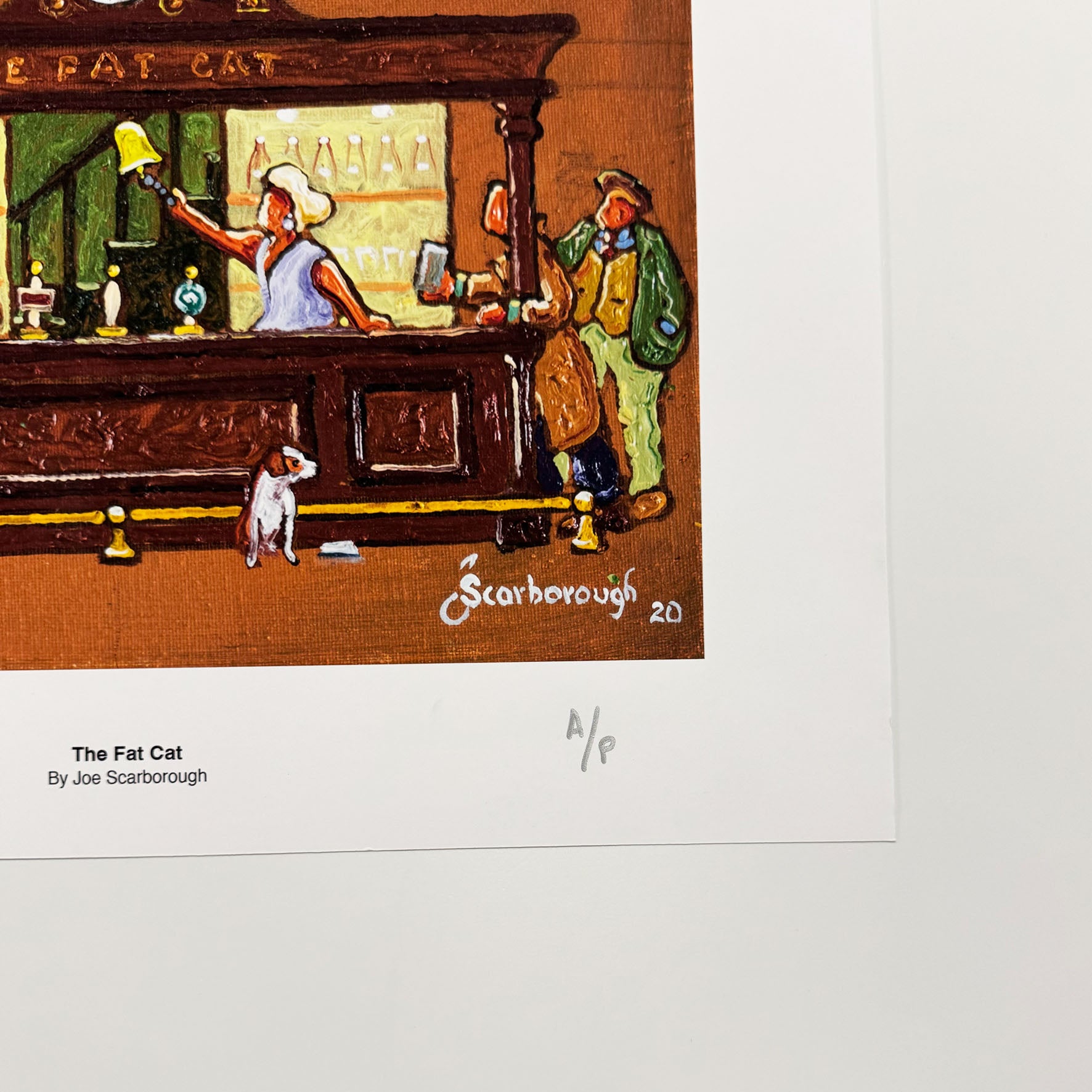 The Fat Cat Signed Archive Artist Proof Art Print - Joe Scarborough Art