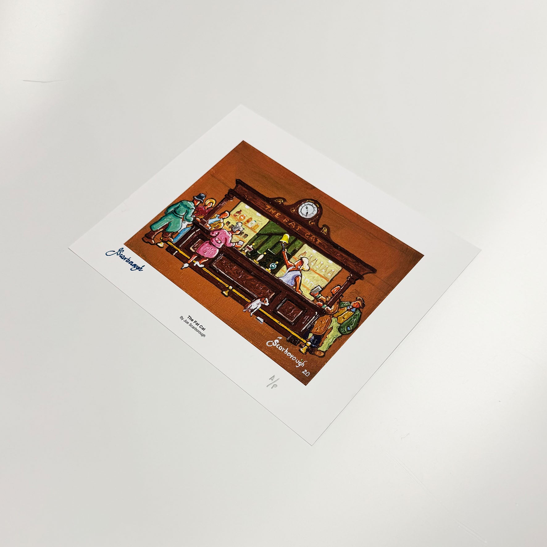 The Fat Cat Signed Archive Artist Proof Art Print - Joe Scarborough Art