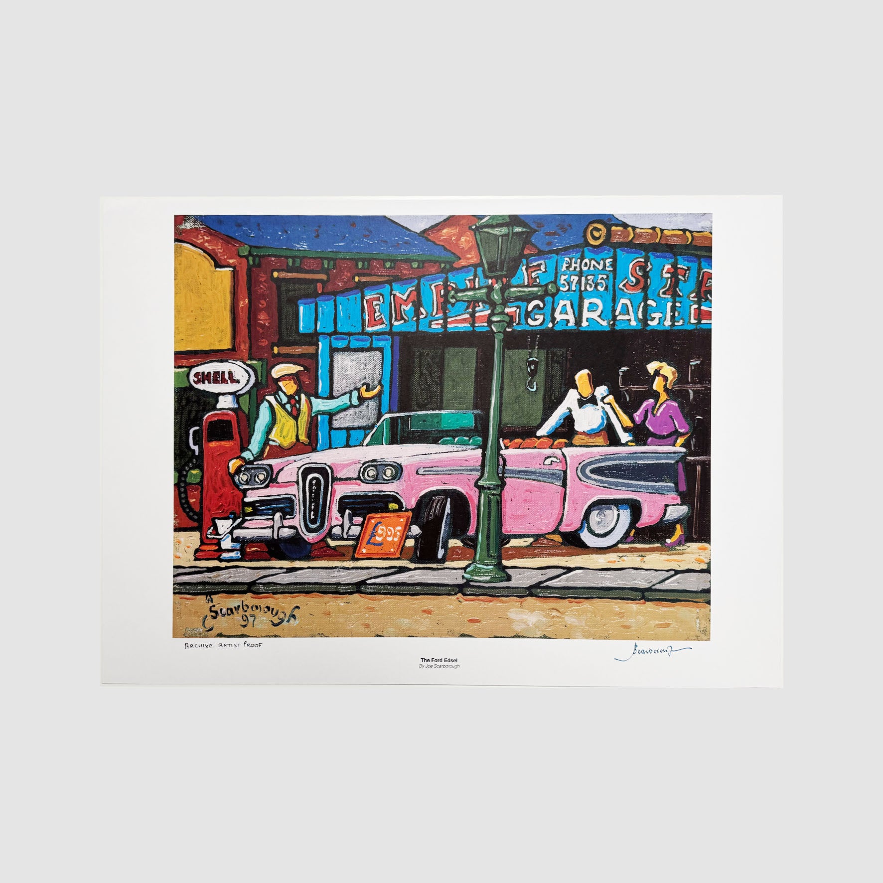 The Ford Edsel Signed Archive Artist Proof Art Print - Joe Scarborough Art