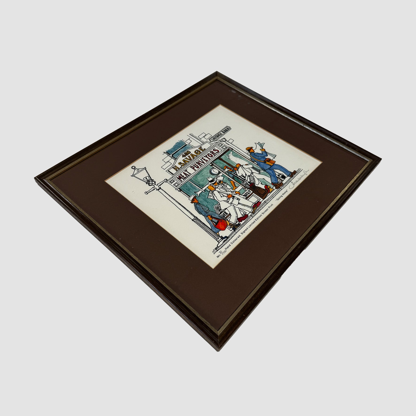 "Going Home" Hand Coloured, Signed Limited Edition Screen Print 7/100 - Joe Scarborough Art