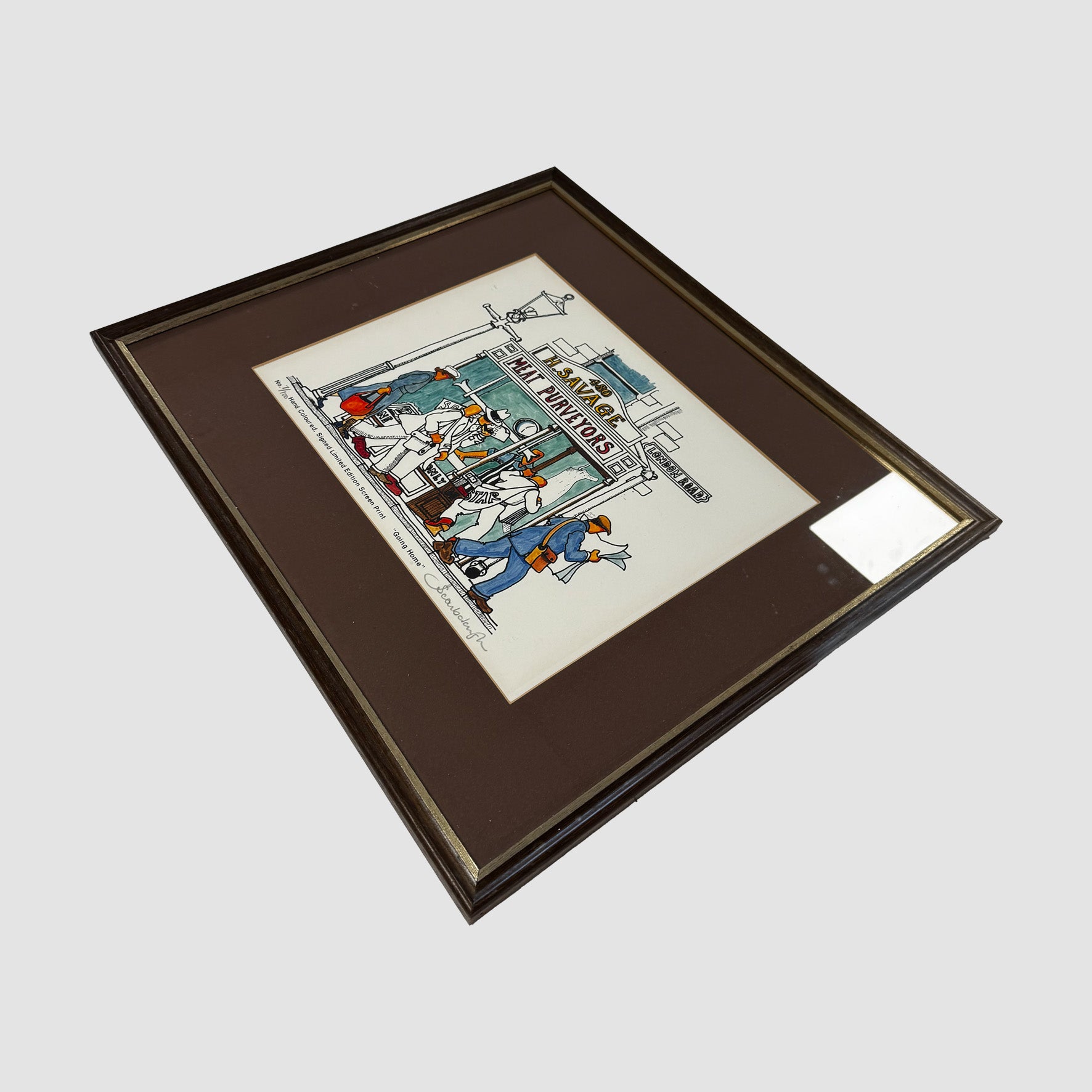 "Going Home" Hand Coloured, Signed Limited Edition Screen Print 7/100 - Joe Scarborough Art