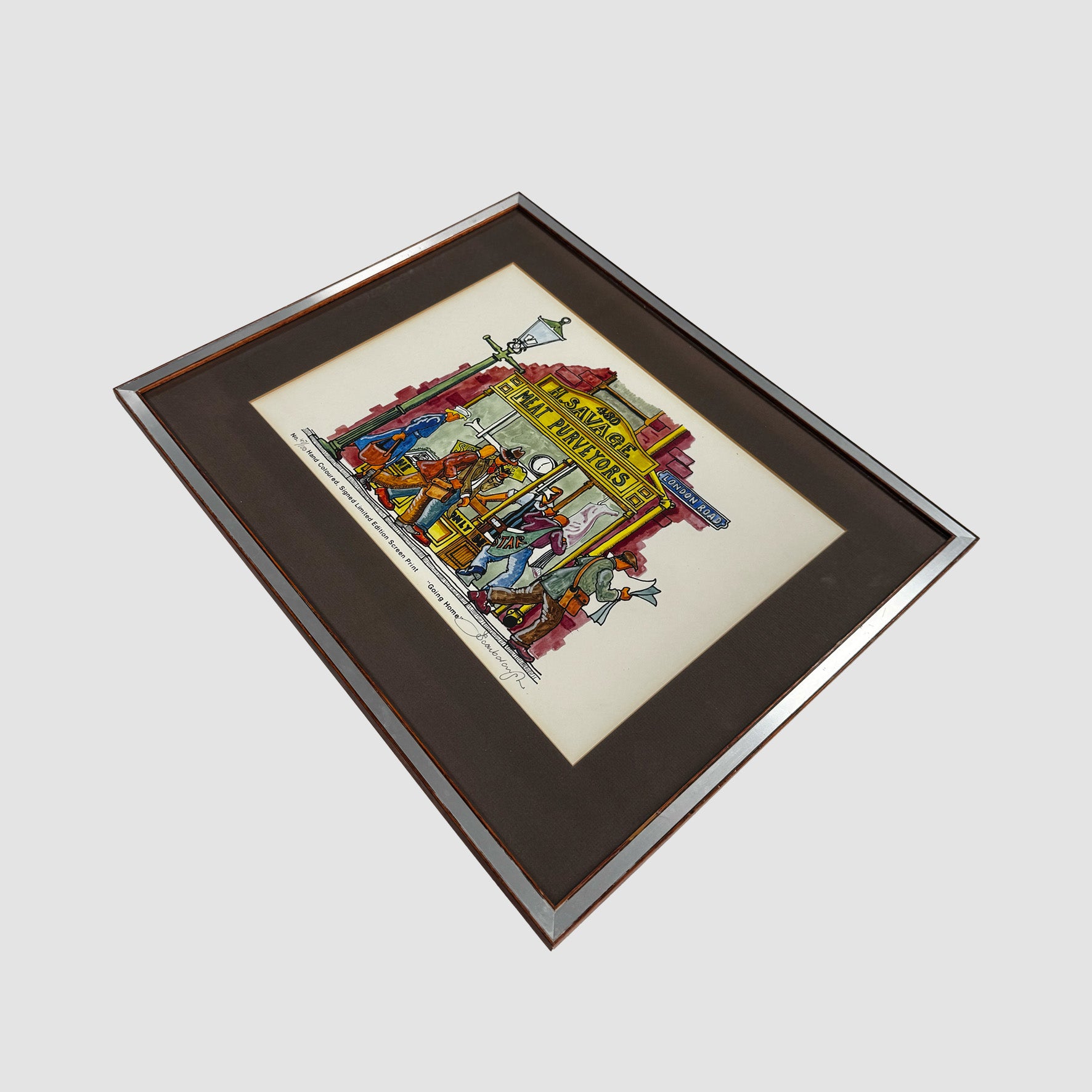 "Going Home" Hand Coloured, Signed Limited Edition Screen Print 47/100 - Joe Scarborough Art