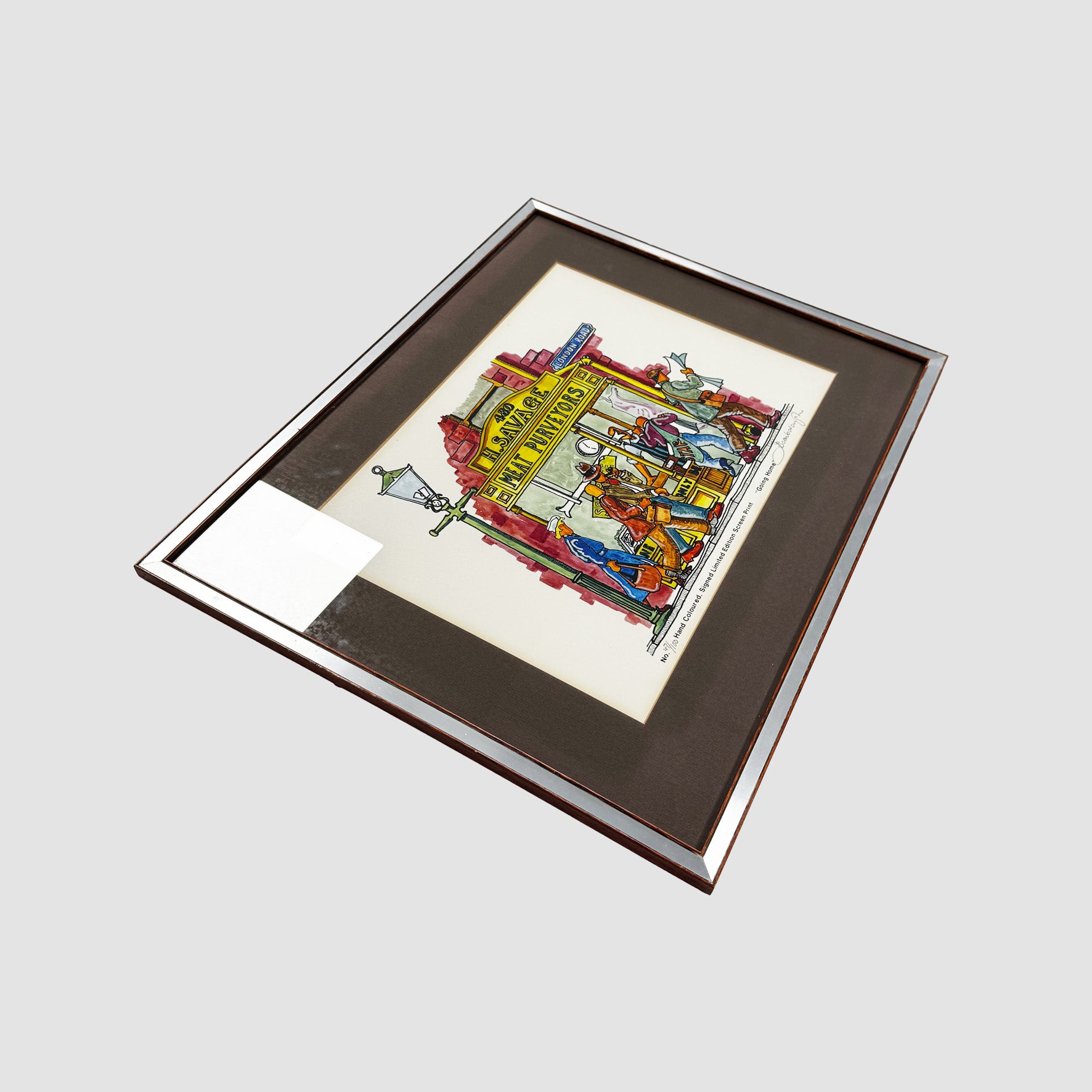 "Going Home" Hand Coloured, Signed Limited Edition Screen Print 47/100 - Joe Scarborough Art