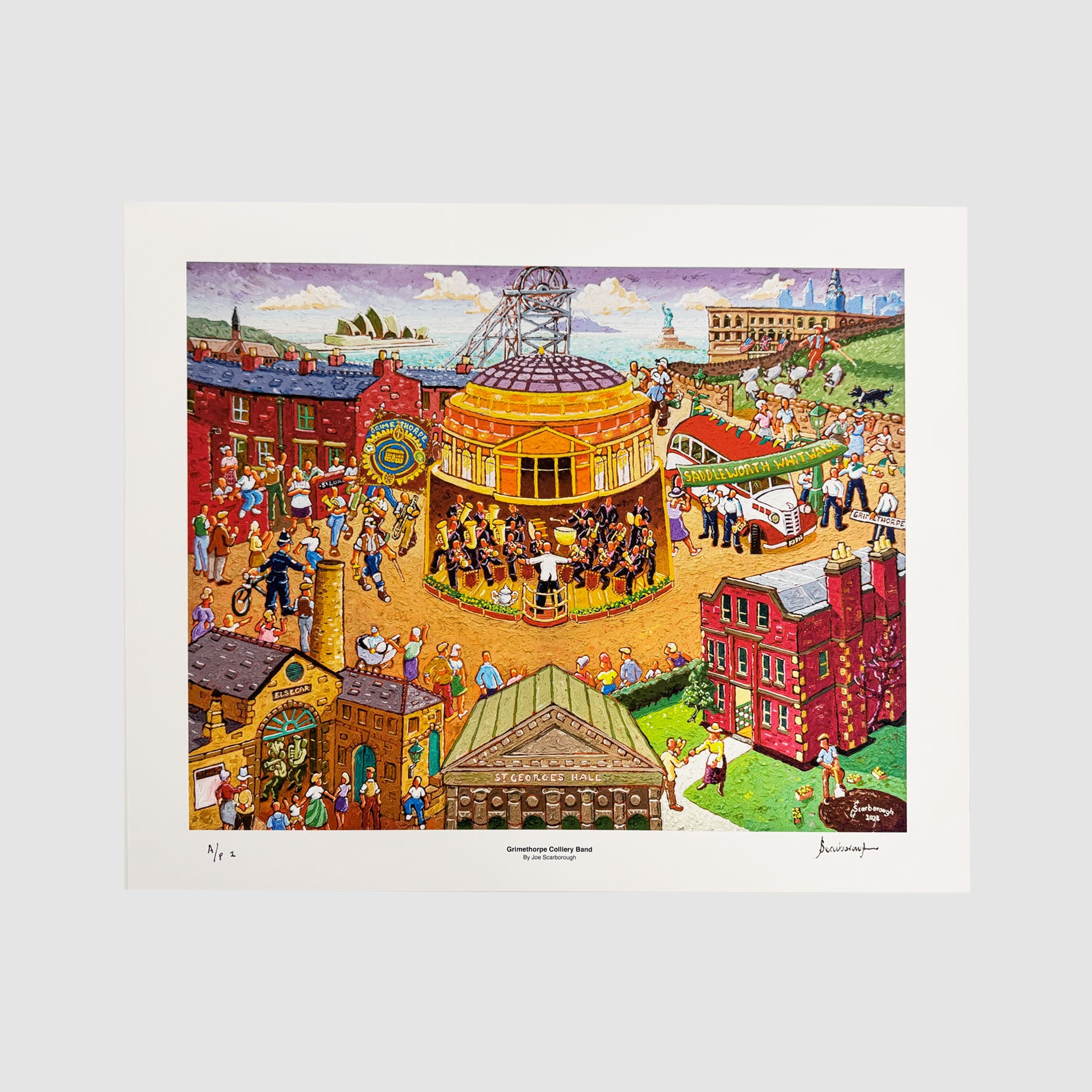 Grimethorpe Colliery Band Signed Archive Artist Proof Art Print - Joe Scarborough Art