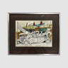 "Heeley Auto Sales" Hand Coloured, Signed Limited Edition Screen Print 20/100 - Joe Scarborough Art
