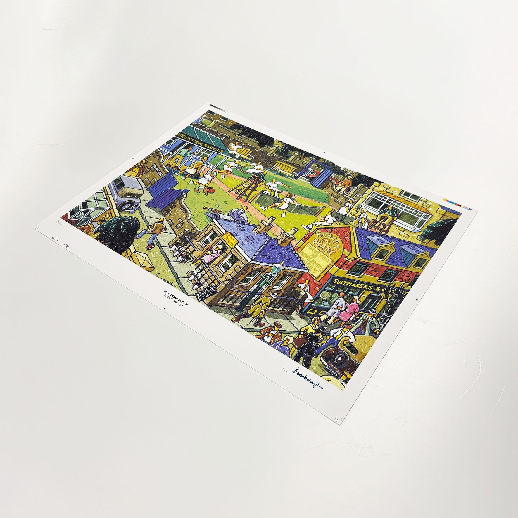 Mixed Doubles Final Signed Archive Artist Proof Art Print - Joe Scarborough Art