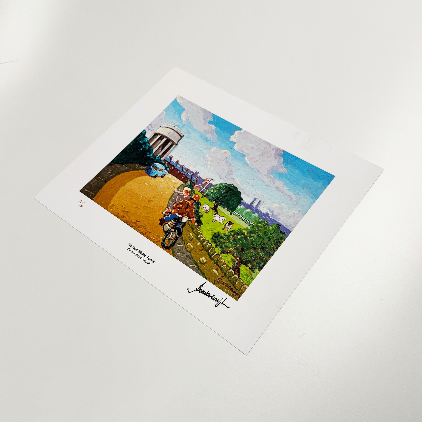 Norton Water Tower Signed Archive Artist Proof Art Print - Joe Scarborough Art