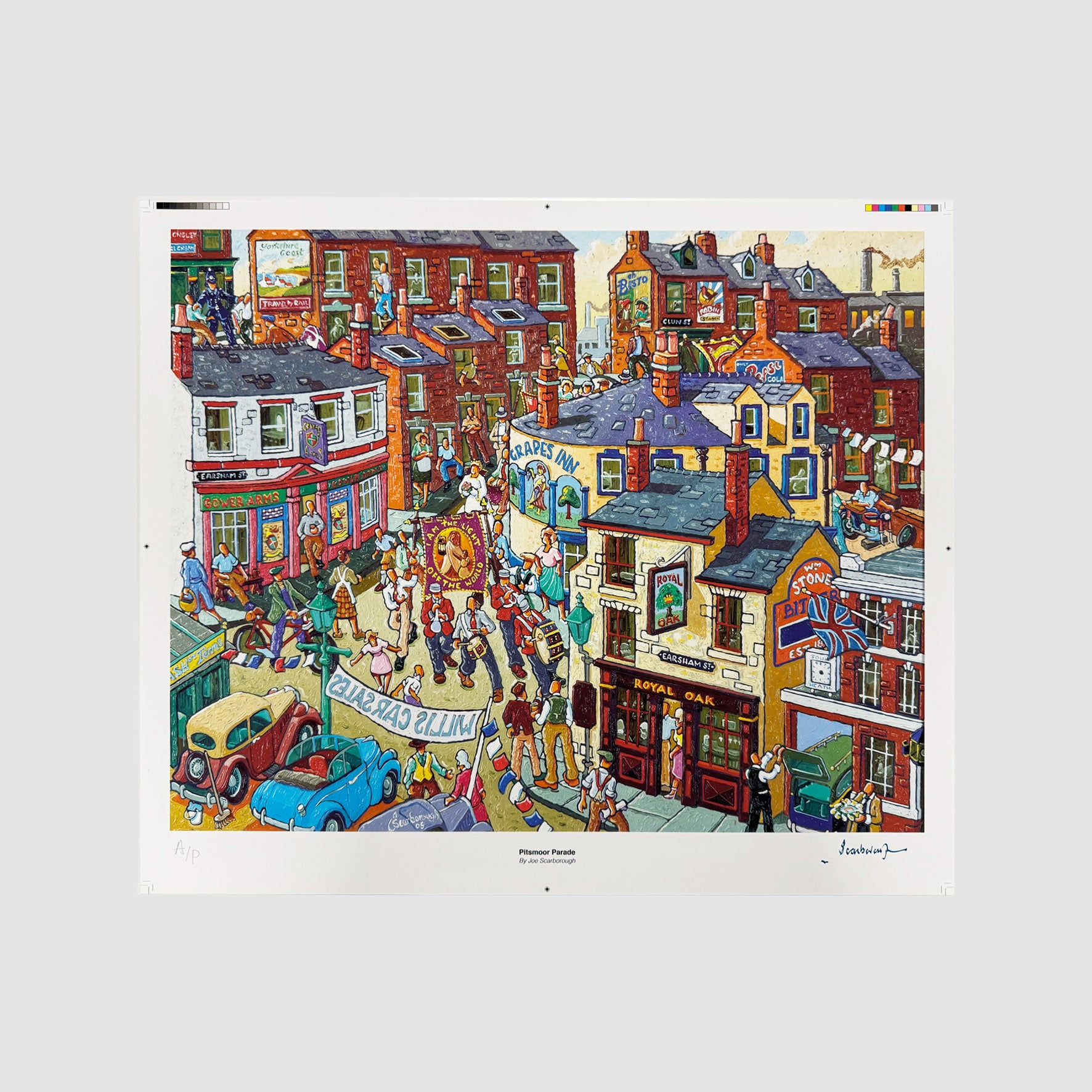 Pitsmoor Parade Signed Archive Artist Proof Art Print - Joe Scarborough Art