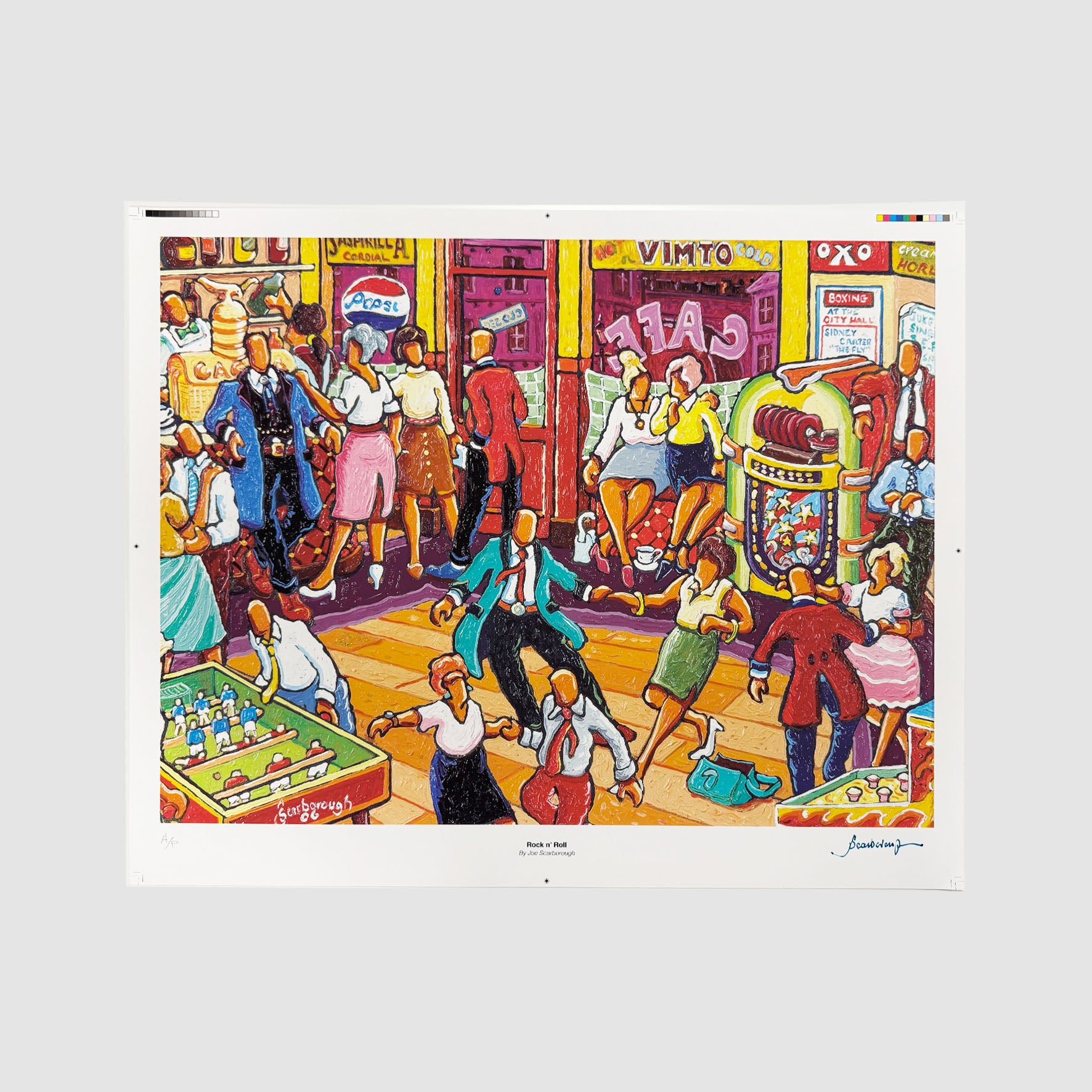 Rock n' Roll Signed Archive Artist Proof Art Print - Joe Scarborough Art