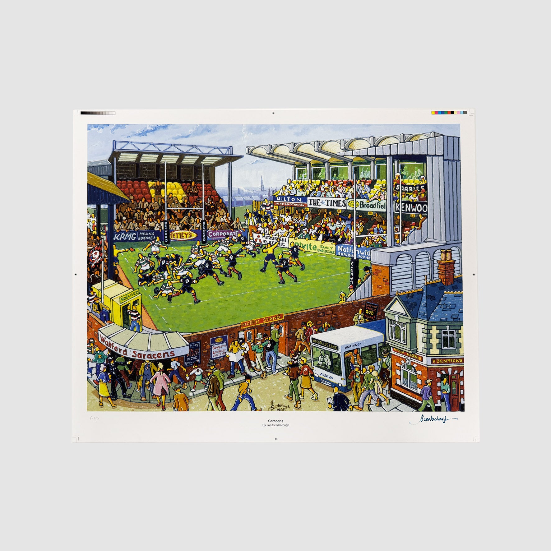 Saracens Signed Archive Artist Proof Art Print - Joe Scarborough Art