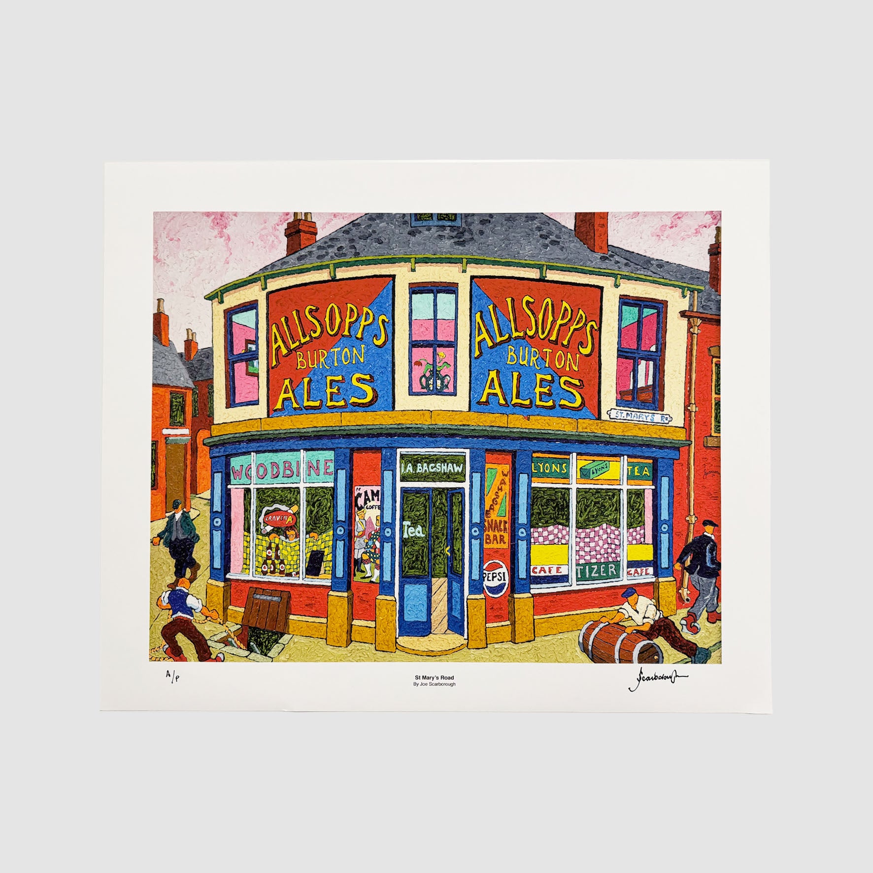 St Mary's Road Signed Archive Artist Proof Art Print - Joe Scarborough Art