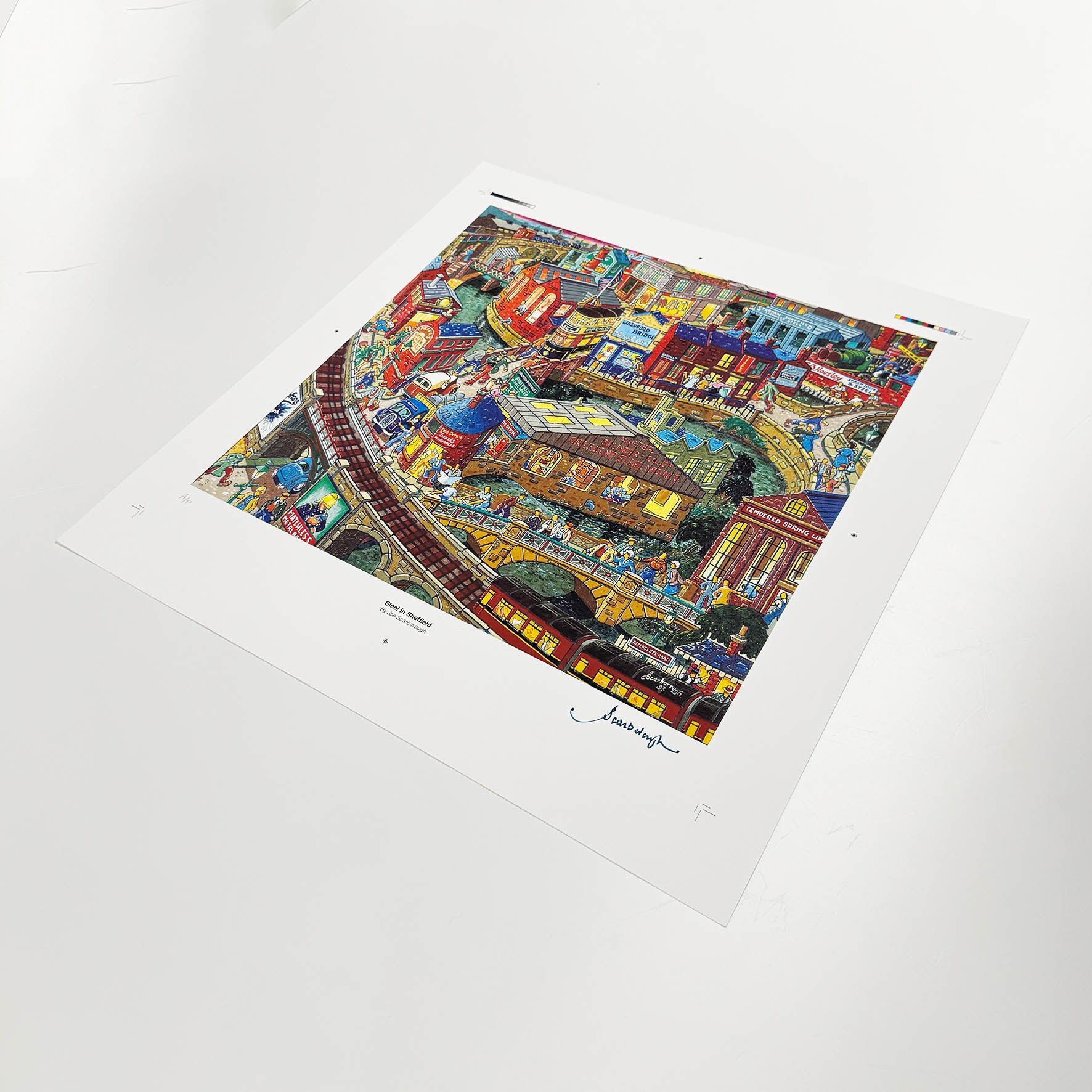 Steel in Sheffield Signed Archive Artist Proof Art Print - Joe Scarborough Art
