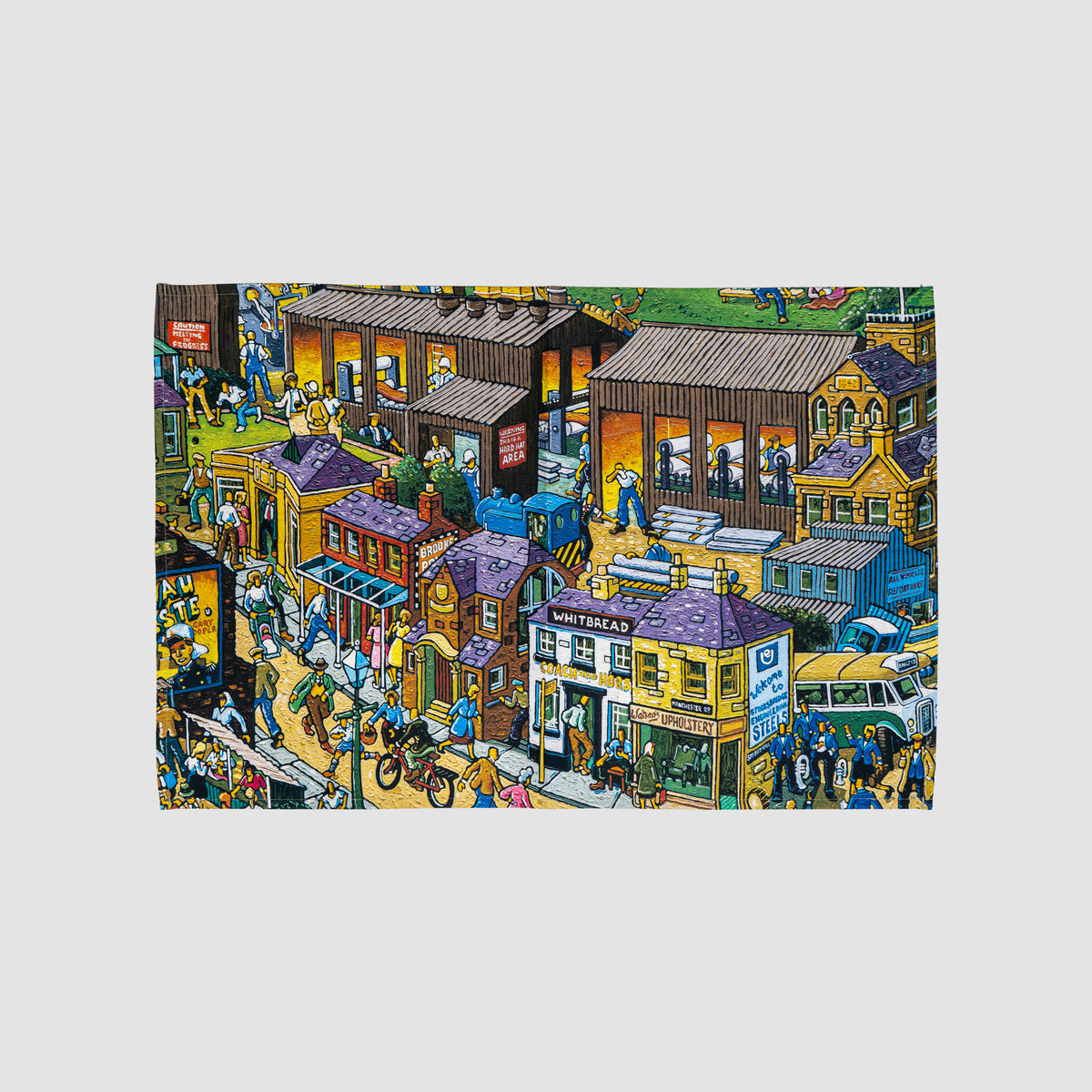 Joe Scarborough Tea Towel Stocksbridge at Work and Leisure - Joe Scarborough Art