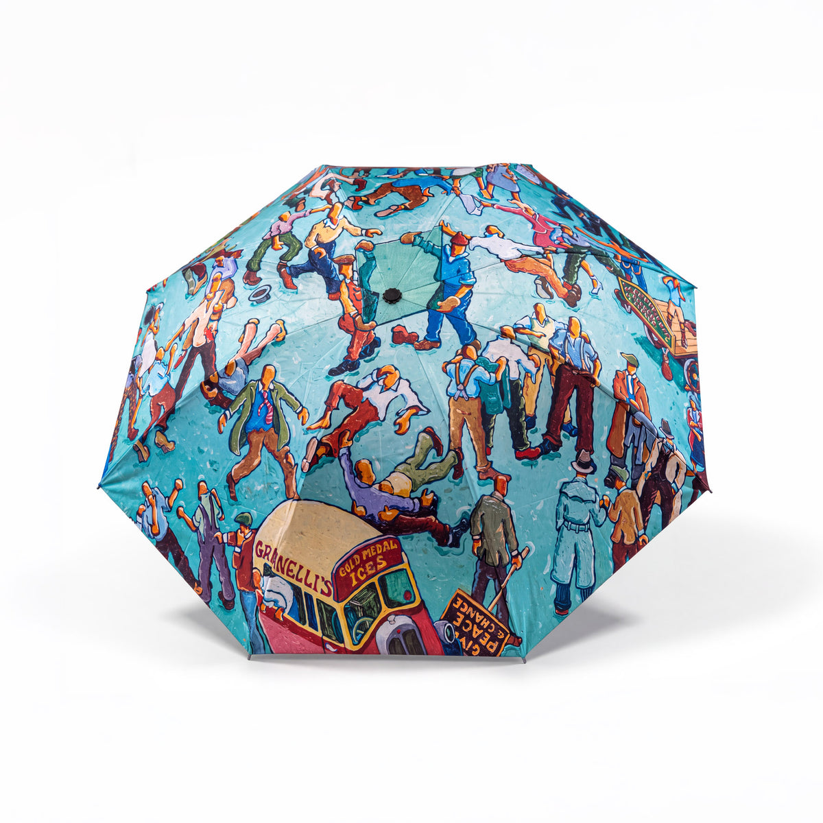 Joe Scarborough Umbrella Street Fight - Joe Scarborough Art