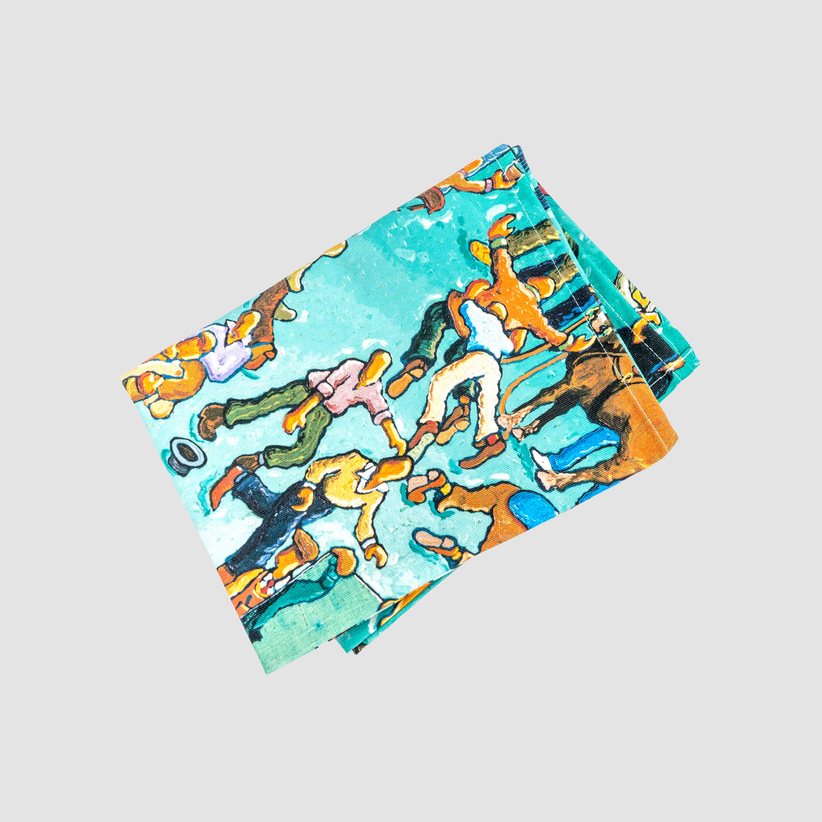 Joe Scarborough Tea Towel Street Fight - Joe Scarborough Art