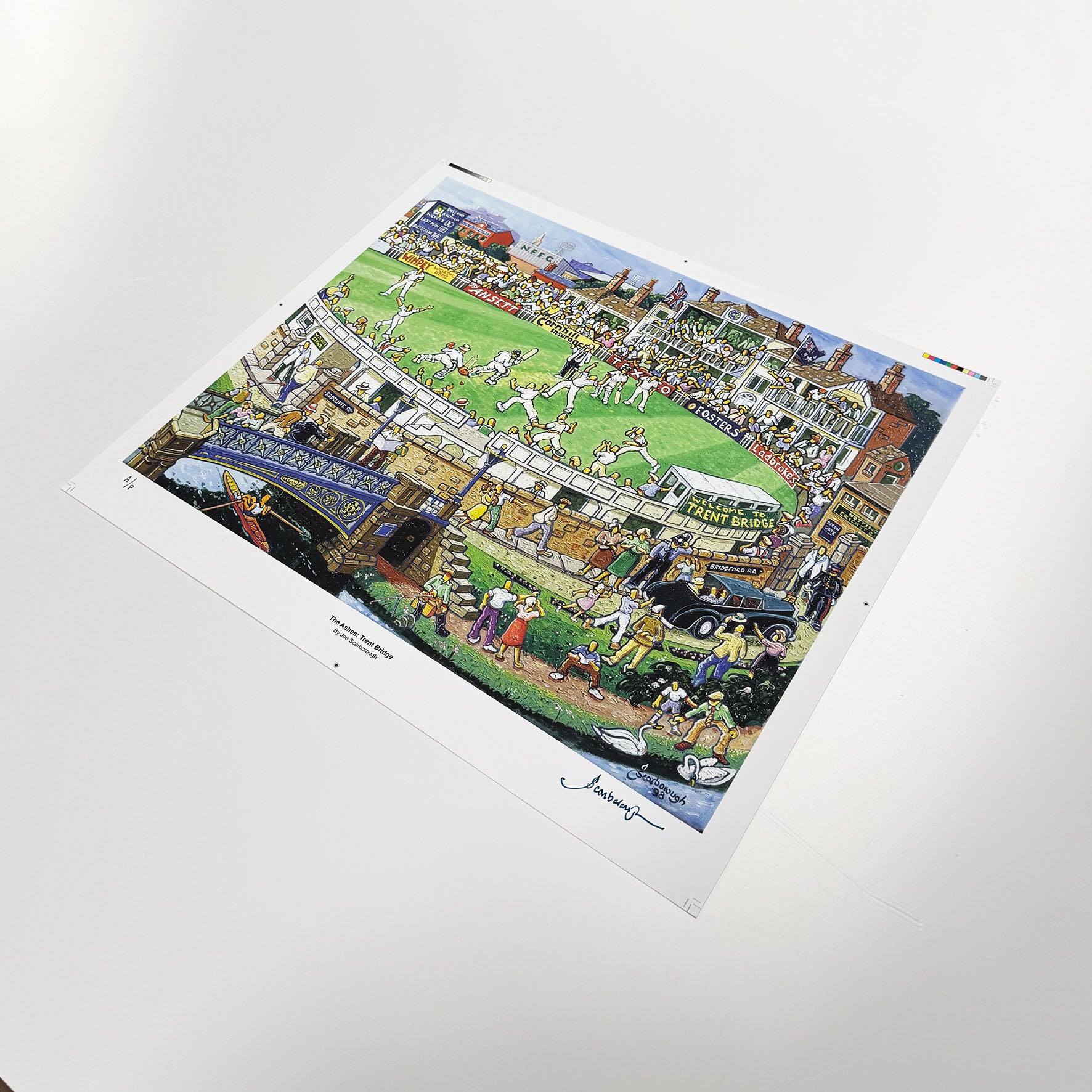 The Ashes: Trent Bridge Signed Archive Artist Proof Art Print - Joe Scarborough Art