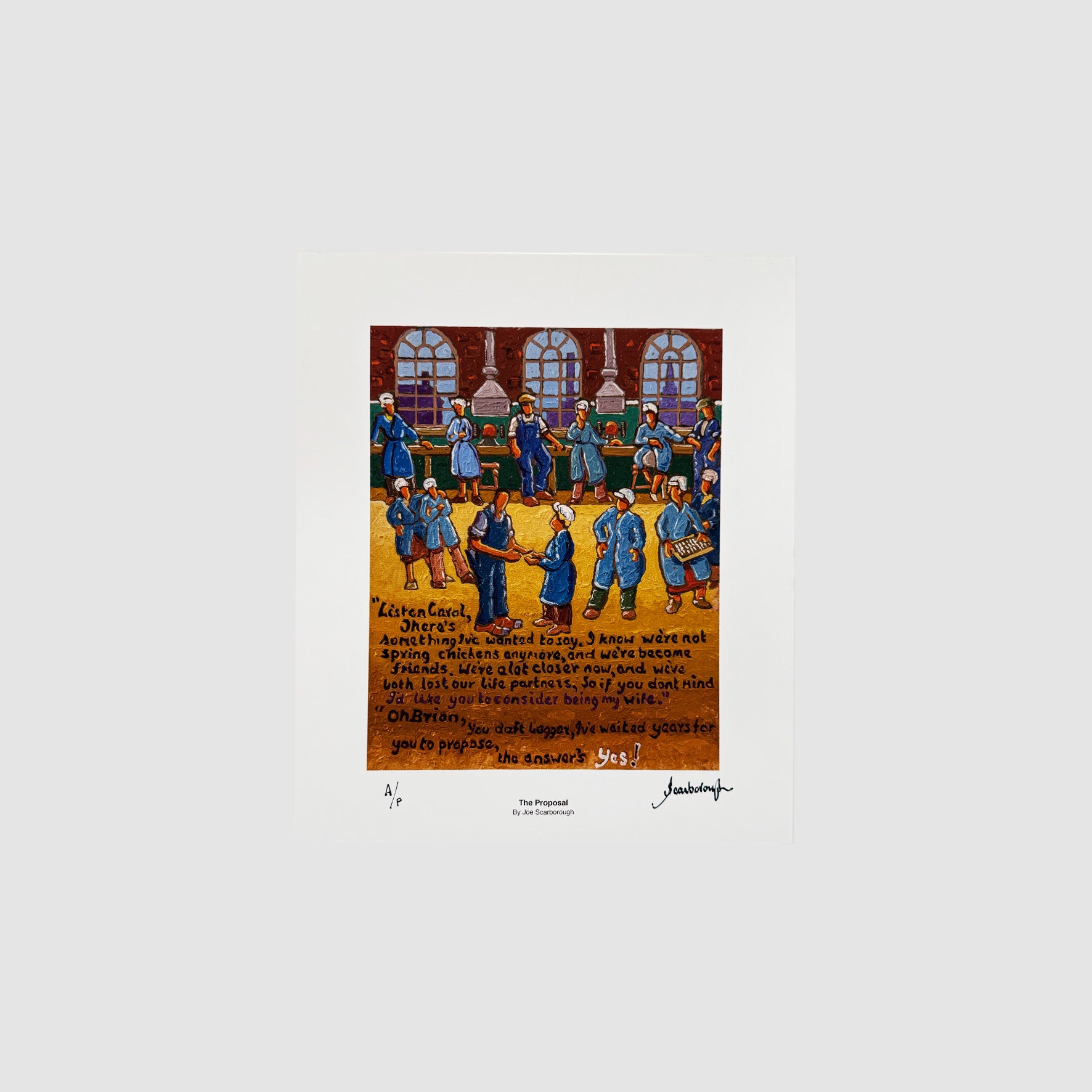 The Proposal Signed Archive Artist Proof Art Print - Joe Scarborough Art
