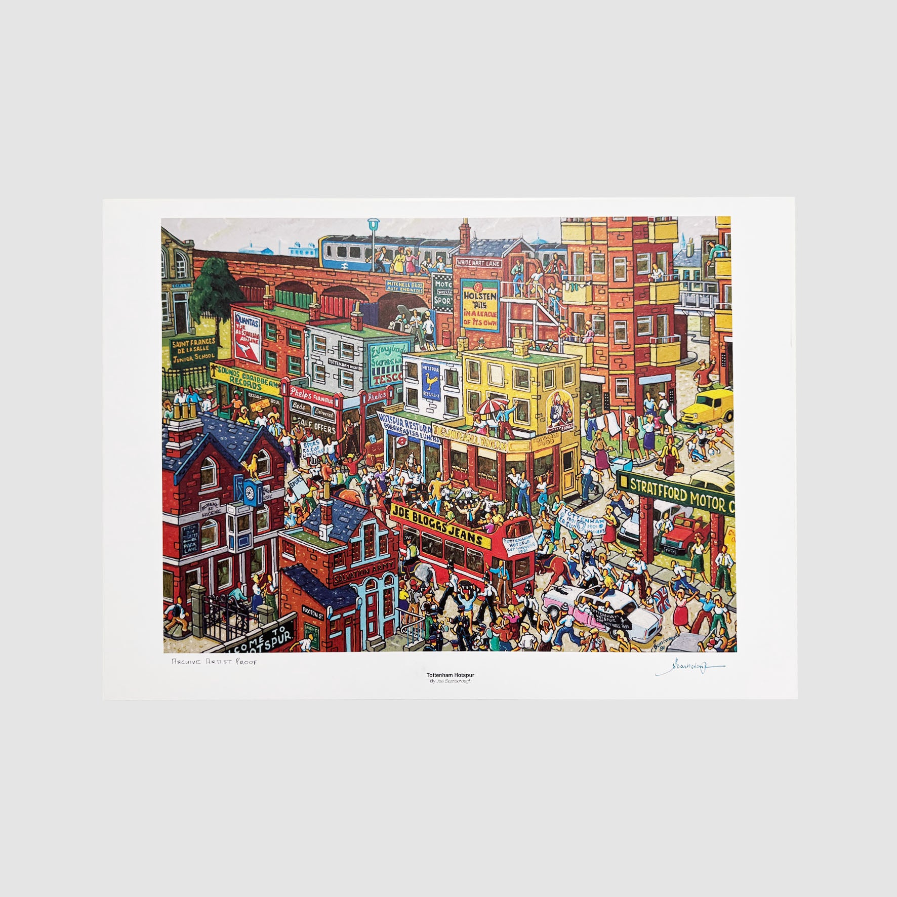 Tottenham Hotspur Signed Archive Artist Proof Art Print - Joe Scarborough Art