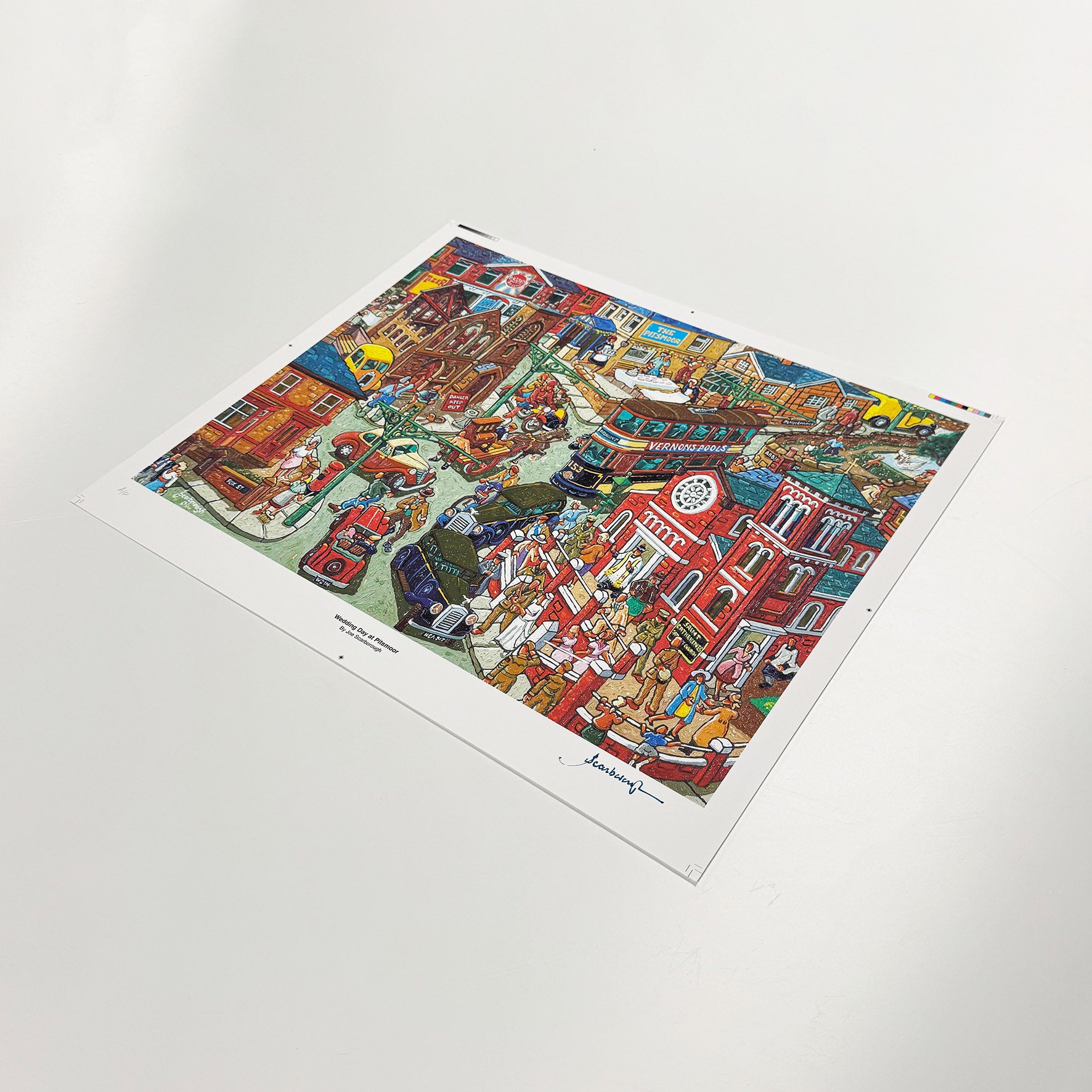 Wedding Day at Pitsmoor Signed Archive Artist Proof Art Print - Joe Scarborough Art