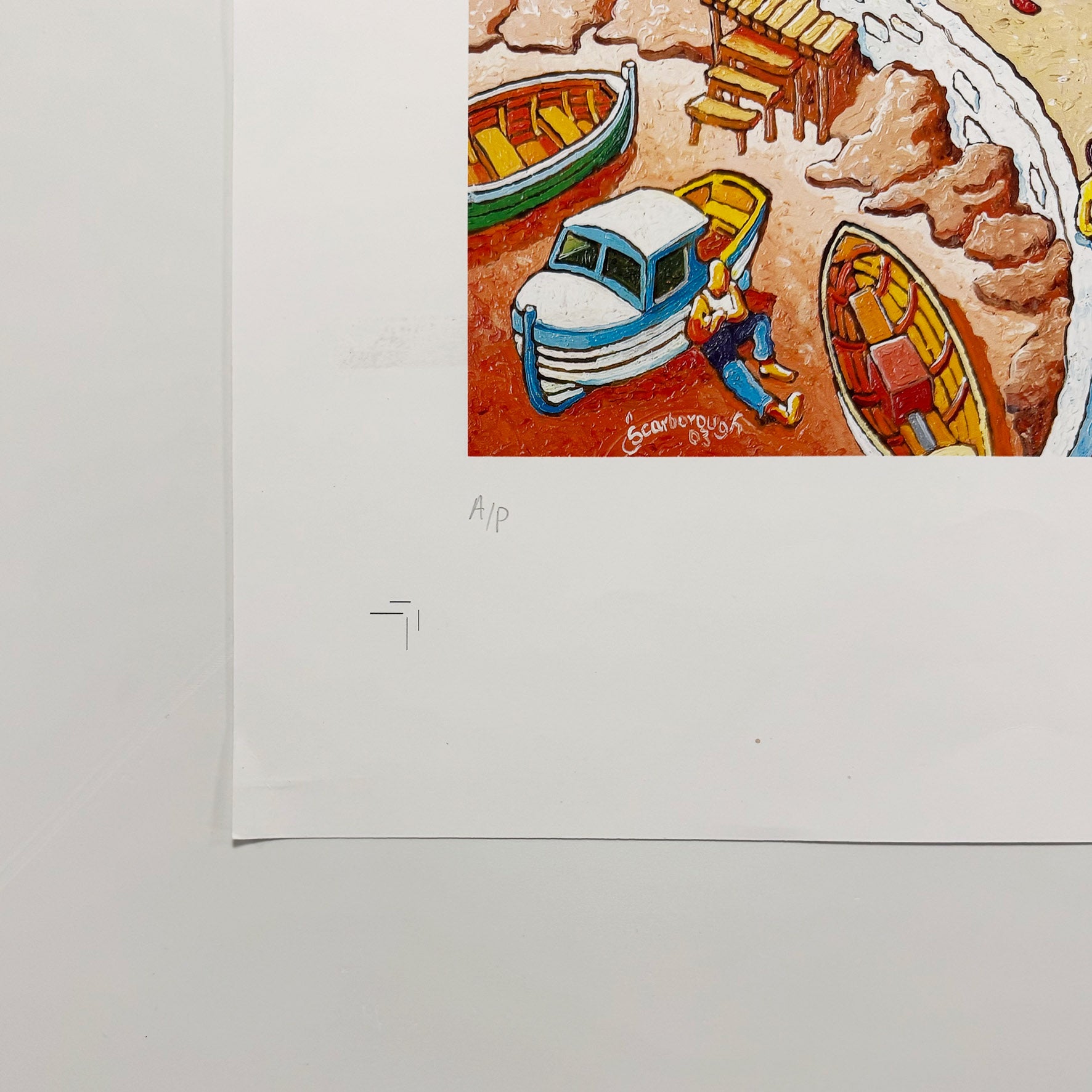 Wedding in Skiathos Signed Archive Artist Proof Art Print - Joe Scarborough Art