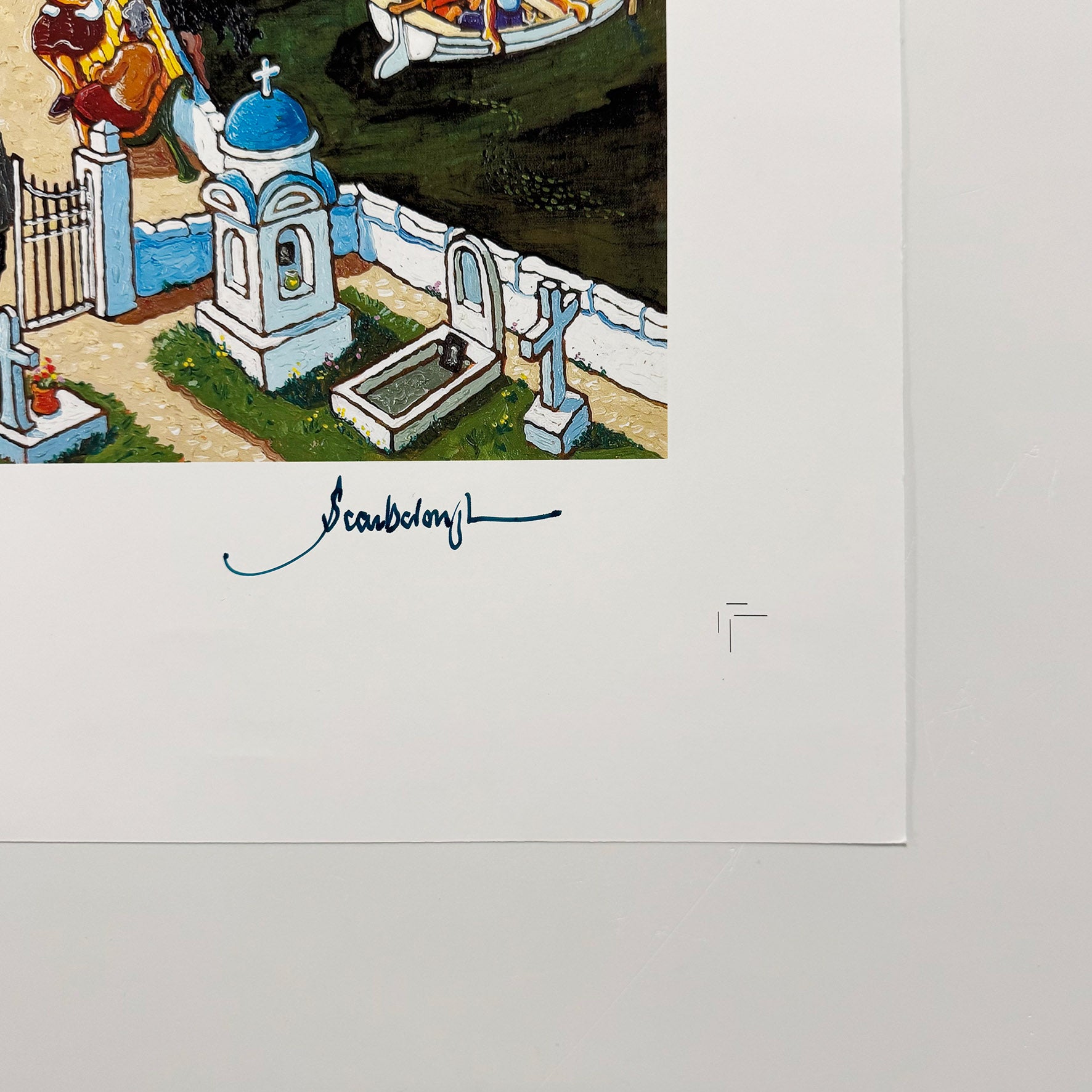 Wedding in Skiathos Signed Archive Artist Proof Art Print - Joe Scarborough Art