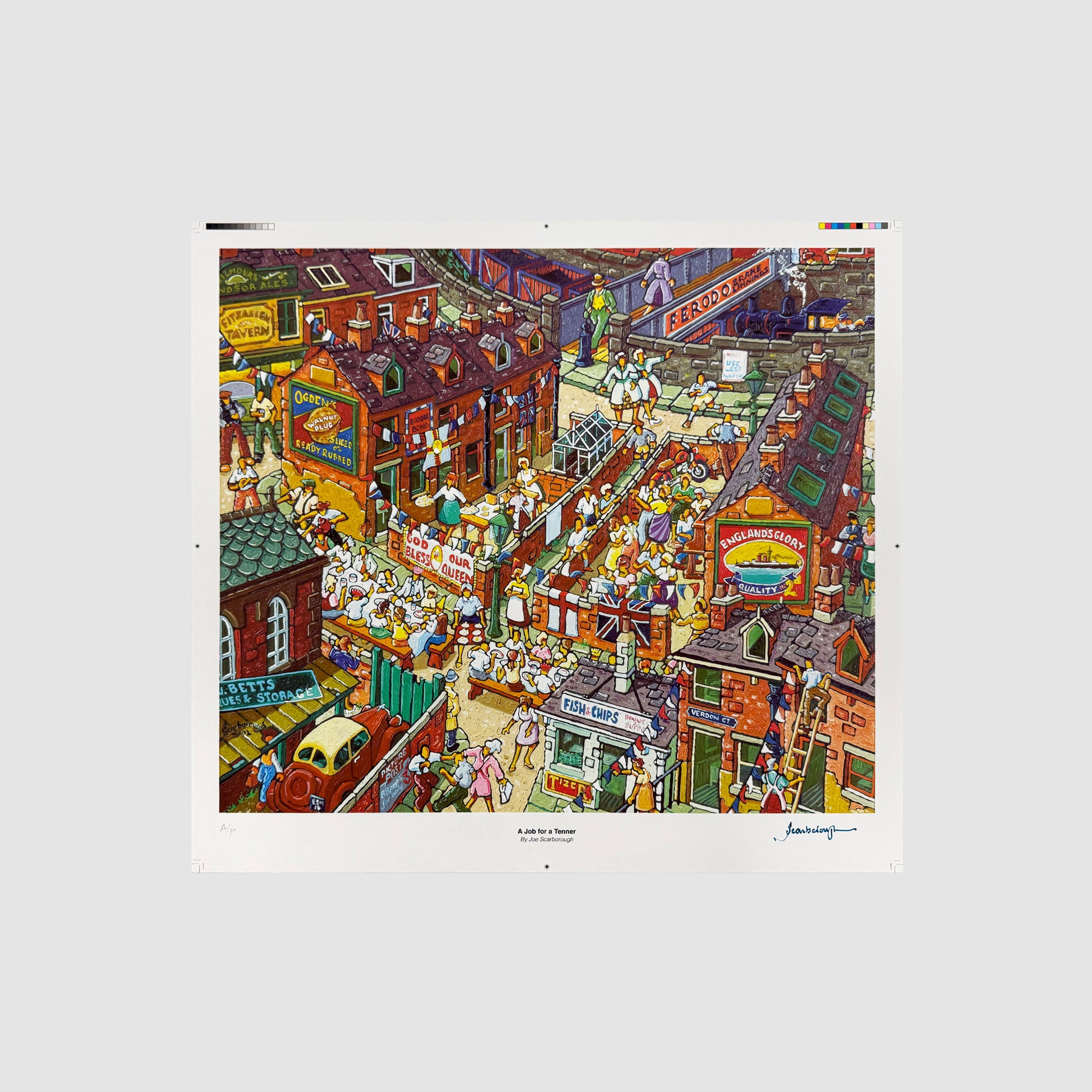 A Job for a Tenner Signed Archive Artist Proof Art Print - Joe Scarborough Art