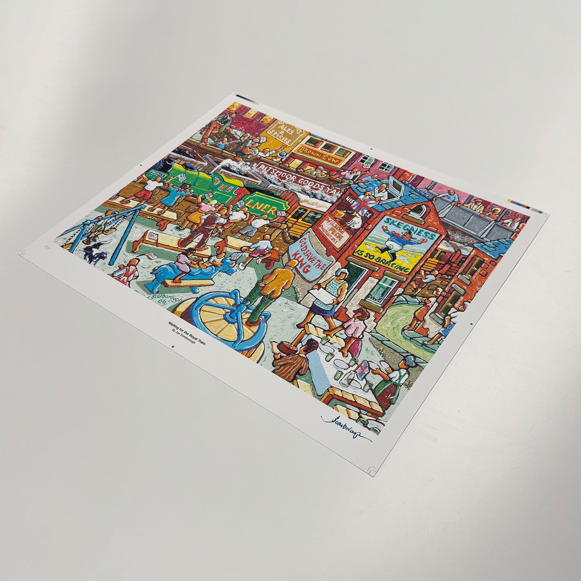 Waiting for the Royal Train Signed Archive Artist Proof Art Print - Joe Scarborough Art