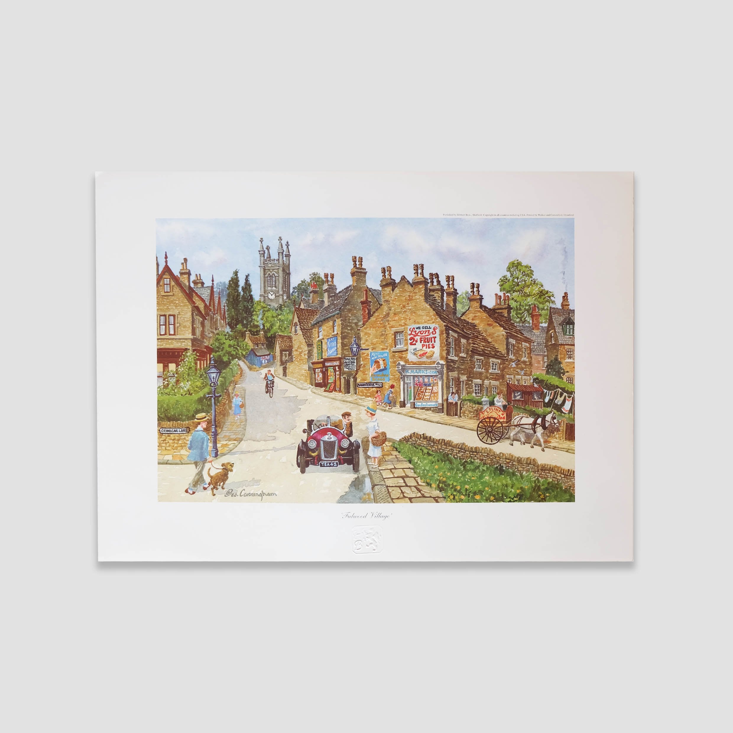 George Cunningham Art Print Fulwood Village - Joe Scarborough Art