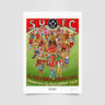Joe Scarborough Signed Art Print Blades Fans Rejoice (Sheffield United) - Joe Scarborough Art