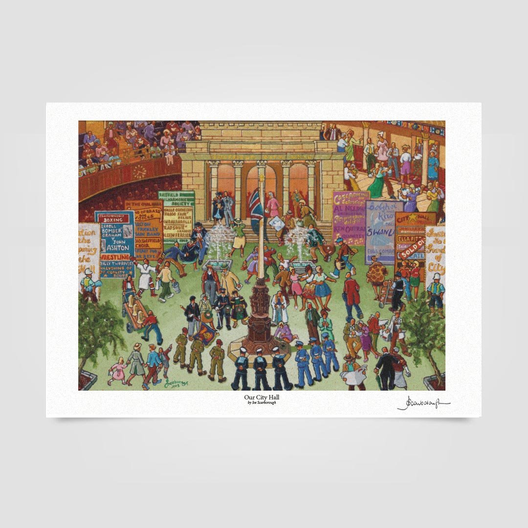 Joe Scarborough Signed Art Print Our City Hall (Numbered Edition) - Joe Scarborough Art
