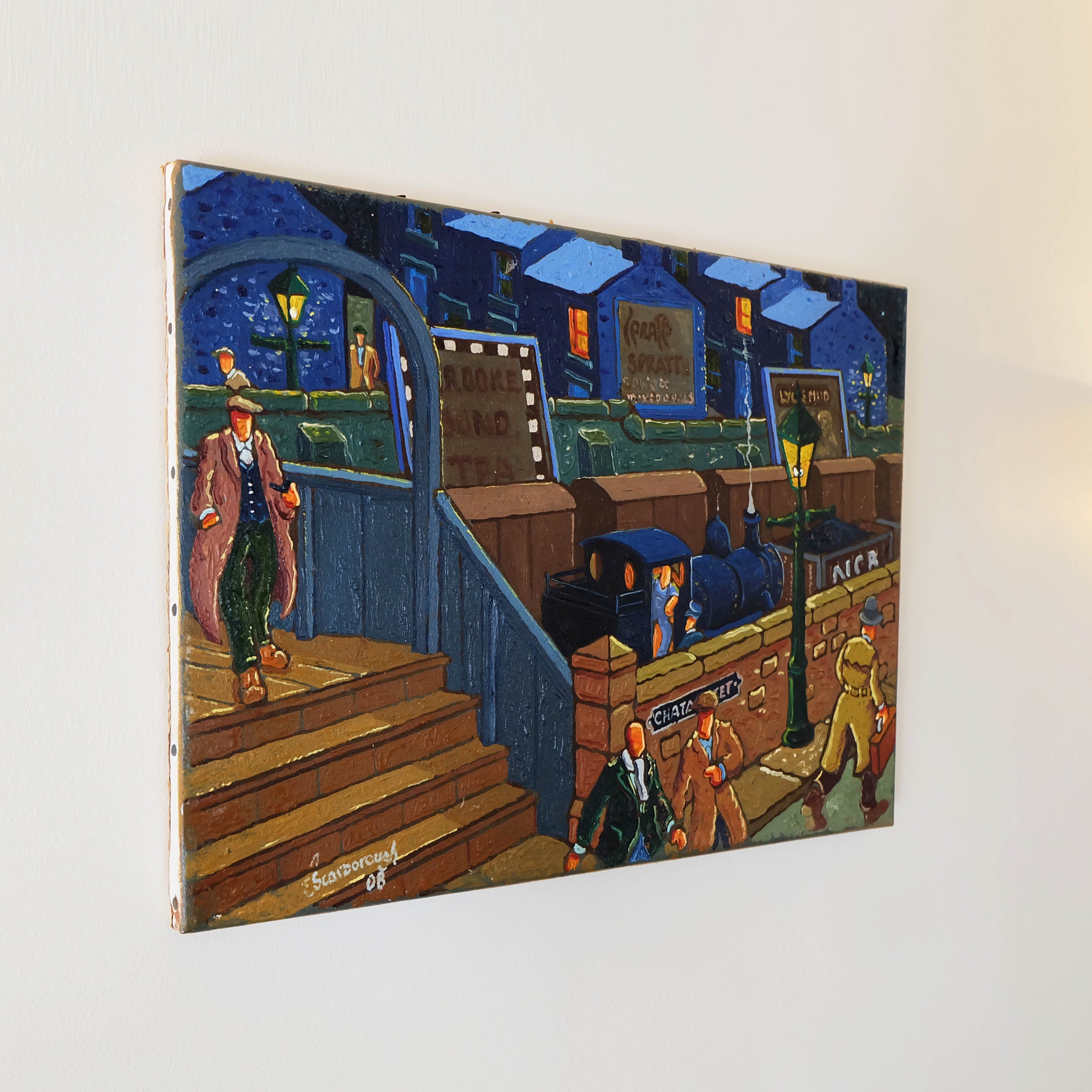 The Station - Original Oil Painting on Canvas by Joe Scarborough - Joe Scarborough Art